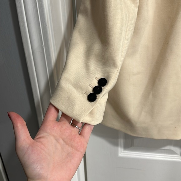Zara Oversized Cream Blazer Small - Picture 4 of 4